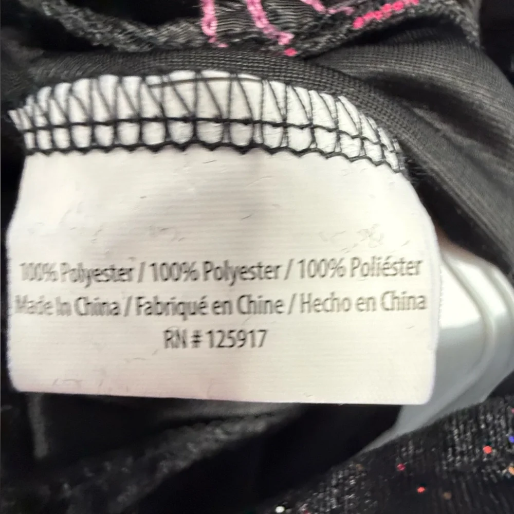 NWT FabDog Diva Velour Joggers Black & Pink Glitter Tracksuit M Fab Dog Dogs